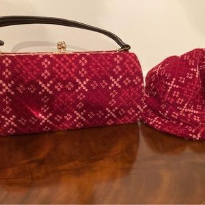 Handmade Fabric Pocketbook and Hat